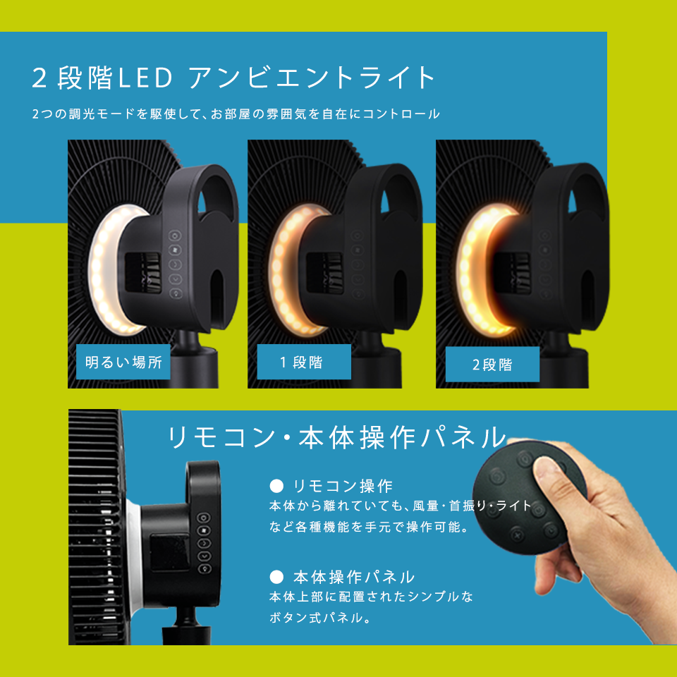 2段階LEDアンビエントライト
